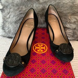 Tory Burch Black Suede High-heels